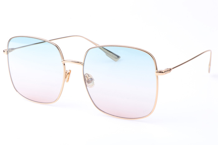 CD Stellaire Sunglasses In Gold Light Blue Pink