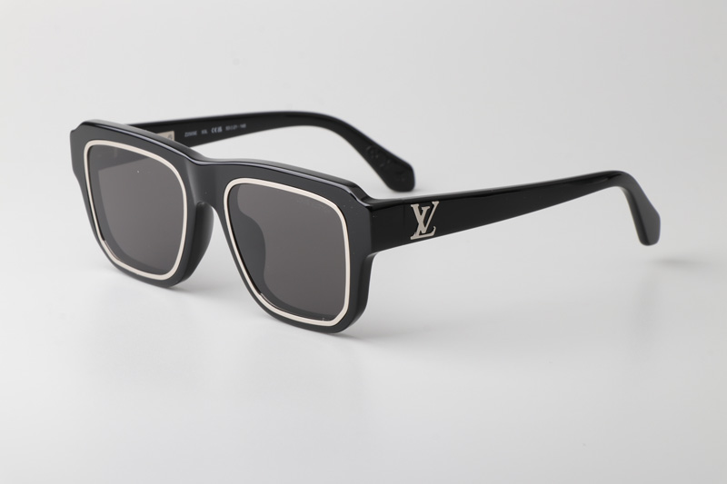 Z2505E Sunglasses Black Silver Gray